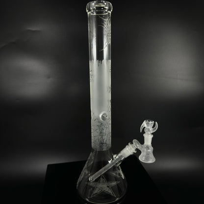 OhDub Glass - Sandblasted 18" Beaker 1