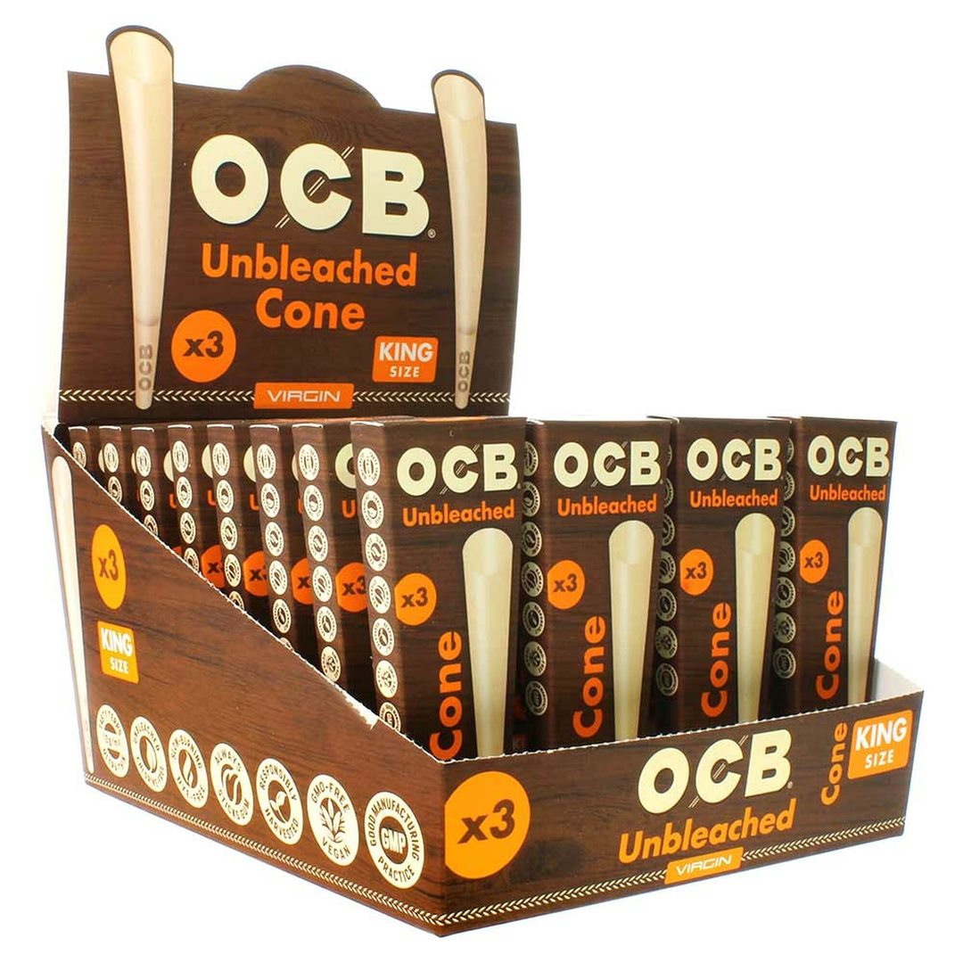 OCB Unbleached Cones - The Olde Lantern