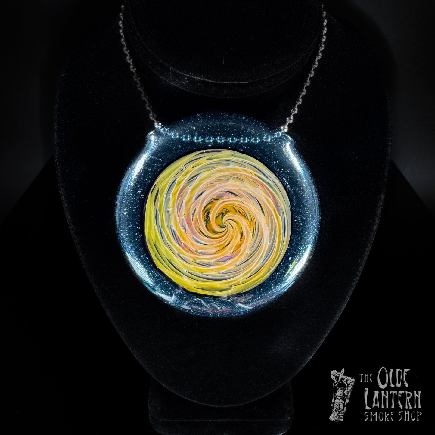Spiral and Stardust Disc Pendant