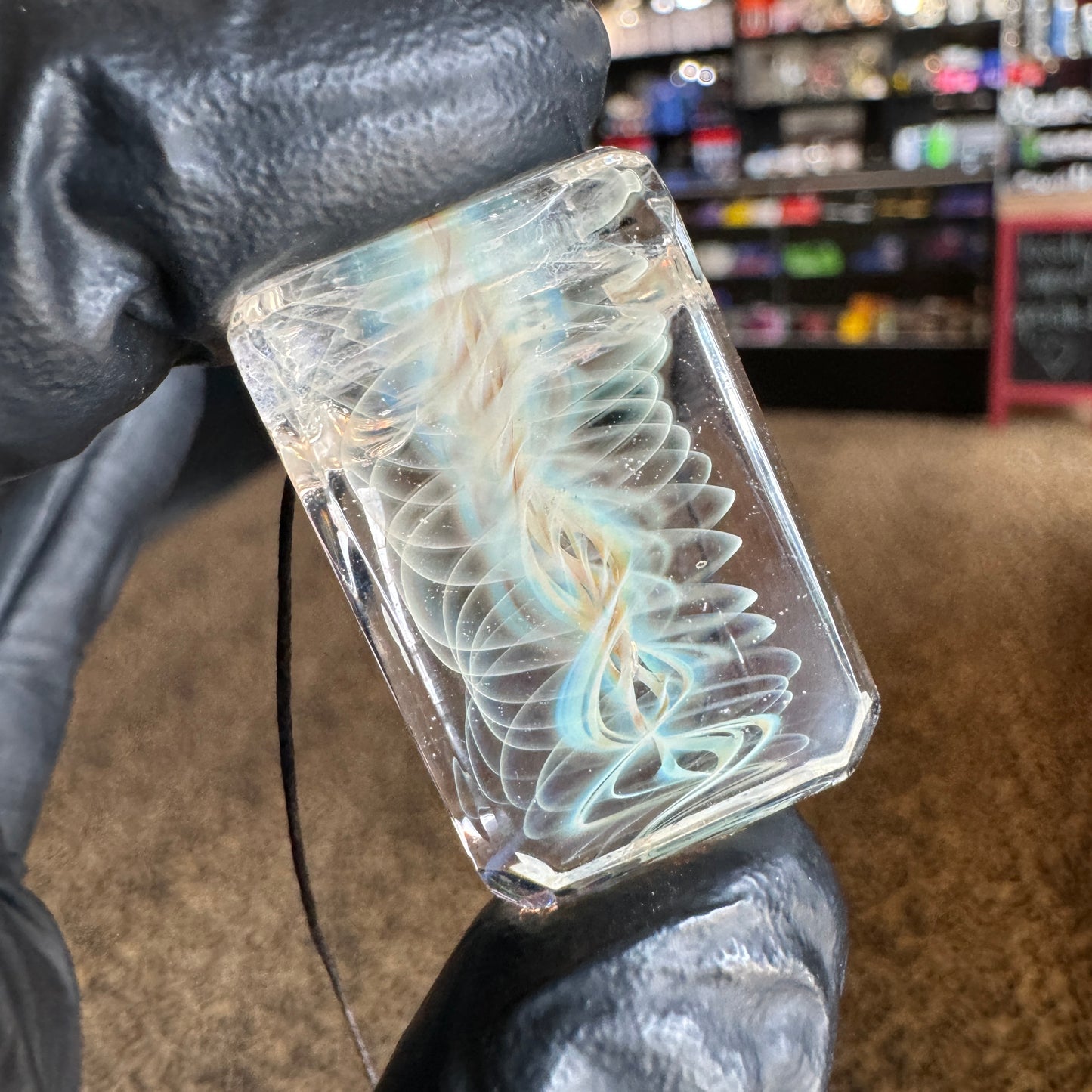 Faceted Fume Pendant - Tablet