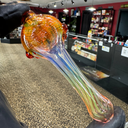 Amber, Gold, & Silver Fumed Front Carb Spoon