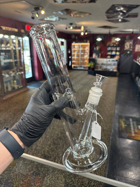 12" Clear Straight Tube Waterpipe