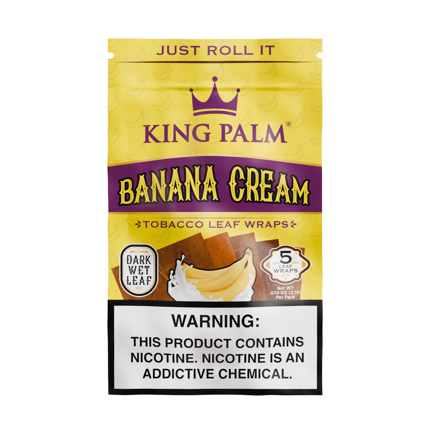 Tobacco Leaf Wraps - Banana Cream (5 Pack)