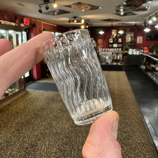 Clear Shot Glass (Scalloped Tubing)