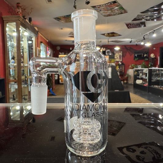 Diamond Double Disc Ashcatcher - 14mm 90 degree