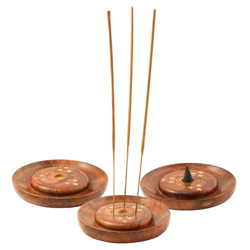 Wood Incense Plate