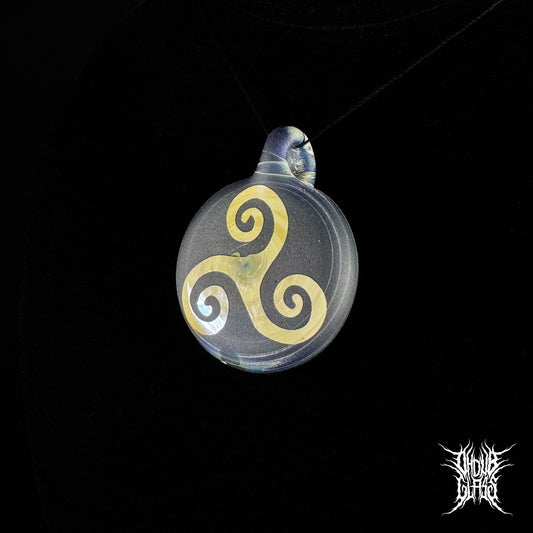 Sandblasted Pendant - Triskele