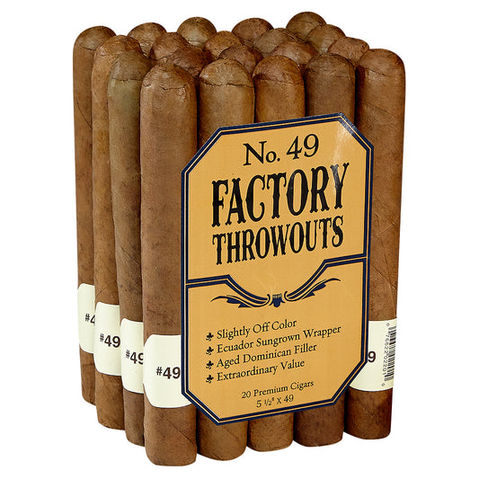 Factory Throwouts No. 49 (Sweet Robusto 5.5" x 49) Cigars - The Olde Lantern